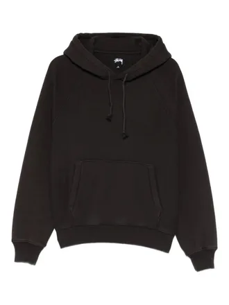 St&uuml;ssy drawstring hoodie - unisex - Cotton/Polyester - S - Black