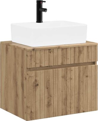 vidaXL Juego De Muebles De Ba&ntilde;o Roble Artisan Madera De Ingenier&iacute;a Vidaxl