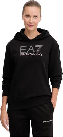 Emporio Armani Pullover Hoodie - Dames - Hoodies - Zwart - XS - Katoen - Hoodies & sweatvesten