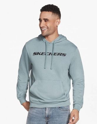 Skechers Mens Skechers MHD12/TLBL HERITAGE II Mens Pullover Hoodie Trooper - Grey - Size: 40