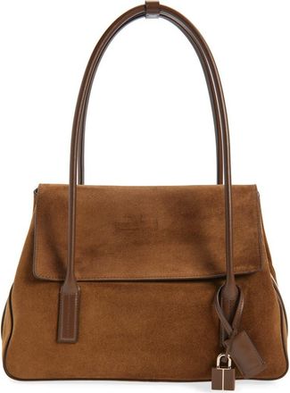 Tom Ford Medium Eclipse Suede Shoulder Bag in Whisky at Nordstrom