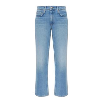 Rag & Bone Cropped Jeans, female, Blue, Size: W25 Harlow Ankle Straight Jean