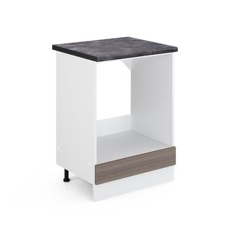 Vicco Armario Para Horno Empotrado R-line, Gris, 60 Cm, Et Antracita