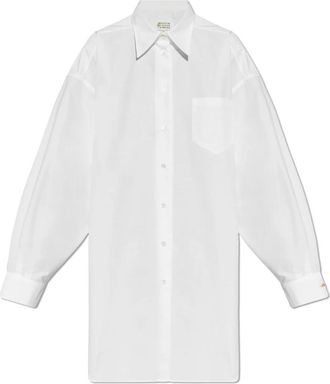 Maison Margiela Oversized Cut Shirt - Dames - Overhemden - Wit - S - Katoen - Overhemden