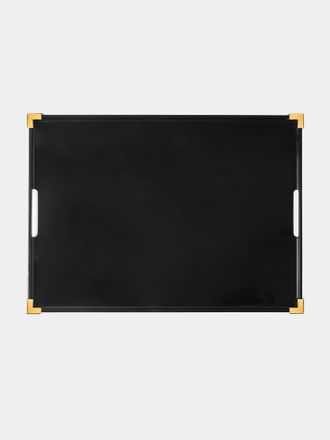 The Lacquer Company Corners Lacquered Tray (22.5in/57cm)