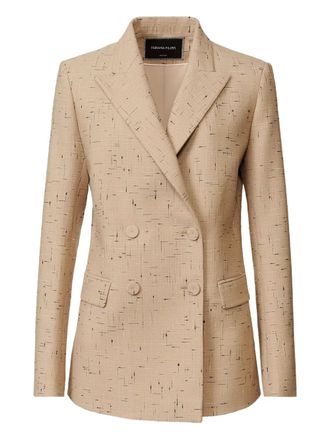 Fabiana Filippi double-breasted speckled blazer - Neutrals