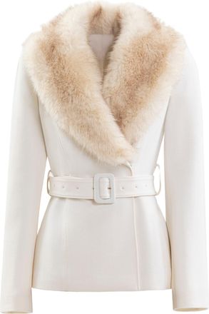 Saiid Kobeisy Fur-Lapel Tailored Jacket