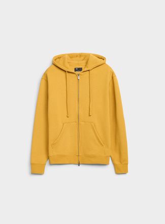 Le 31 Mens Brushed-interior zip-up hoodie