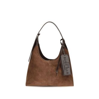 Marc Jacobs Brown Suede Leather Shoulder Womens Bag