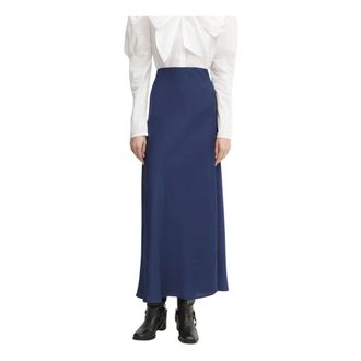 Bruuns Bazaar Rokken, Dames, Blauw, M, Polyester, Acacia BB Joanelle Rok