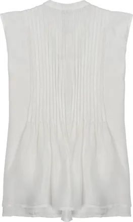 P.A.R.O.S.H. Pure Silk Blouse - White