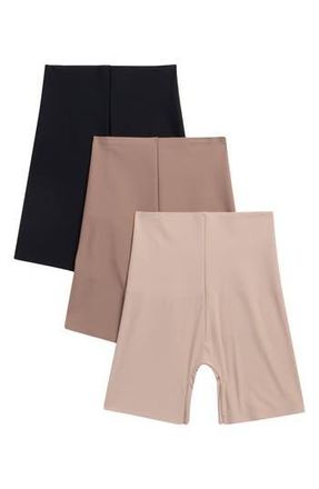 Skinny Girl 3-Pack High Waist Seamless Shapewear Briefs in Light Mocha/Ob/Black at Nordstrom Rack, Size X-Large