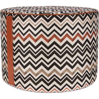 Missoni Home Belfast Cylindrical Pouffe 40x30 Cm in Beige Multicoloured at Nordstrom