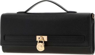 Michael Kors Womens Black Leather Medium Hamilton Moderne Handbag Borse A Mano Bag