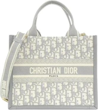 Dior Pre-owned Vintage Tote Bag - Dames - Vintage Shopper - Grijs - ONE Size - Leer - Vintage