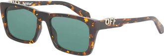 Off-white Havana Green Zonnebril Albany Model - unisex - Zonnebrillen - Veelkleurig - 56 MM - Accessoires