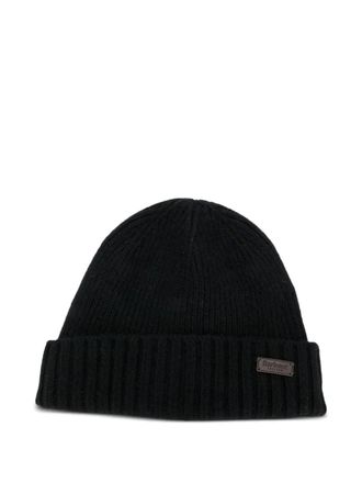 Barbour Carlton beanie - men - Wool/Polyester/Polyamide - One Size - Black