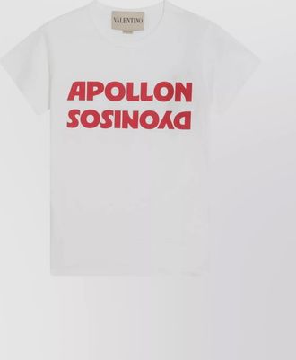 Valentino graphic print crew neck short sleeve top