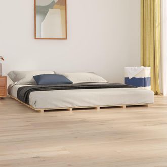 vidaXL Estructura De Cama Madera Maciza De Pino 180x200 Cm Vidaxl