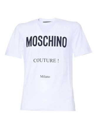 Moschino T-shirt met logoprint - Wit