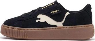 Puma (WMNS) PUMA Suede Platform Cutout Black White Brown 397233-01