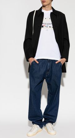 Paul Smith T-shirt With A Colorful Print, Mens, White