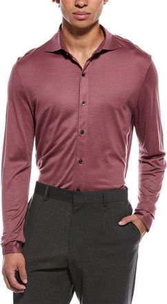 Isaia Jersey Wool Sport Shirt