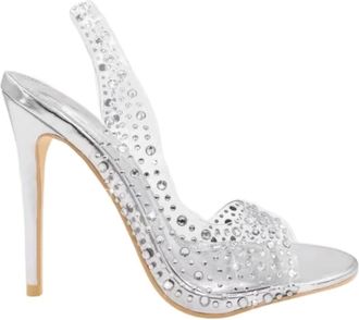 Generic Heels Silver Gold Crystal BrideSandals Open Toe Sparkly Heels High Heels8.5 UK