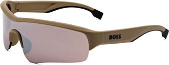 HUGO BOSS Mens 99 mm Silver Sunglasses