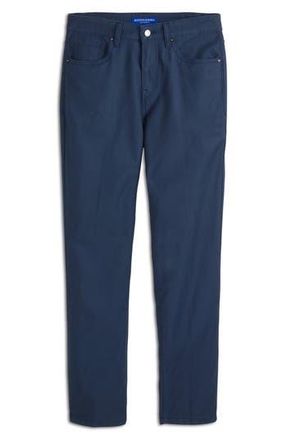Scotch & Soda Dobby Stretch Cotton Straight Leg Pants in Navy/Grey at Nordstrom Rack, Size 30 X 32