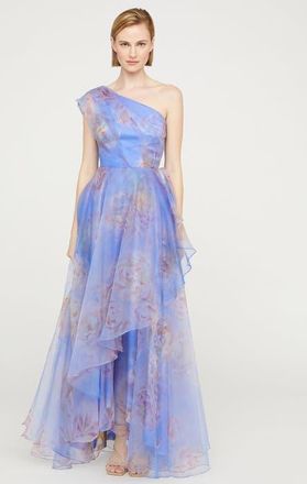 Theia Augusta One Shoulder Gown in Pearl Roses at Nordstrom, Size 10