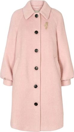Rue de Femme RUE de Femme - Single-Breasted Coat - Dames - Mantels - Roze - Maat: M