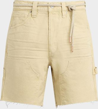 Hudson Men & apos;s Cotton Twill Belted Carpenter Shorts