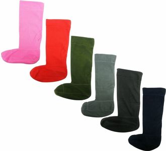 Generic Ladies Welly Socks | Womens Fleece Thermal Lined Boot Socks | Thick Insulated Heated Winter Socks Women | Size: 4-7 (Pack of 1, Pink)