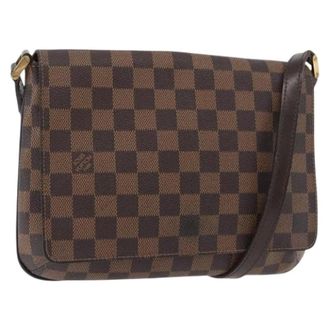 Louis Vuitton Pre-owned Cross Body Bags, female, Brown, Size: ONE SIZE Pre-owned Damier Ebene Shoulder Bag