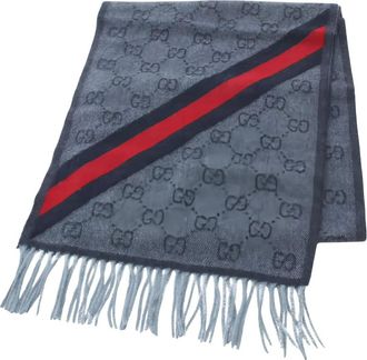 Gucci Sciarpa con motivo GG anni 2020 - Blu