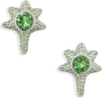 Collina Strada Coral Stud Earrings in Apple Green at Nordstrom