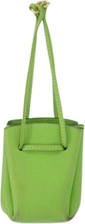 Herm&egrave;s Pre-owned Bucket Bags, female, Green, Size: ONE SIZE Pre-owned Vespa pouch