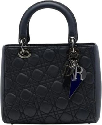 Dior Pre-owned Lady Dior - Dames - Vintage Handtas - Zwart - ONE Size - Leer - Vintage