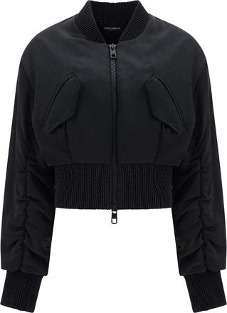 Dolce & Gabbana Cropped Bomber Jacket
