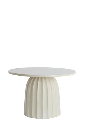 Light & Living Mesa Auxiliar Blanca De Metal Robusta Light & Living Veglia