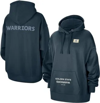 Jordan Brand Womens Jordan Brand Navy Golden State Warriors Courtside Statement Edition Oversize Pullover Hoodie at Nordstrom, Size X-Large