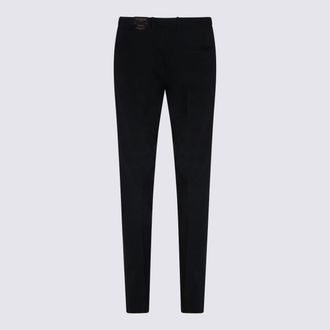 Incotex Mens Trousers Black Pl Wo Ea