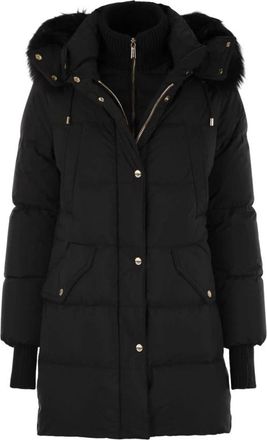 Moorer Talassa STP - Dames - Gewatteerde jassen - Zwart - S - Polyester - Jassen