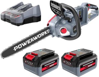 OEM Motosierra Inal&aacute;mbrica De 35 Cm, 2 X 20 V, 4 Ah, Dep&oacute;sito De Aceite, 12 M/s, Powerworks