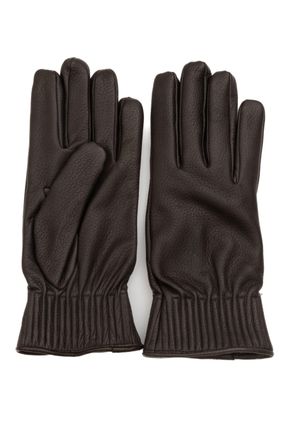 Orciani Hammered Leather Gloves