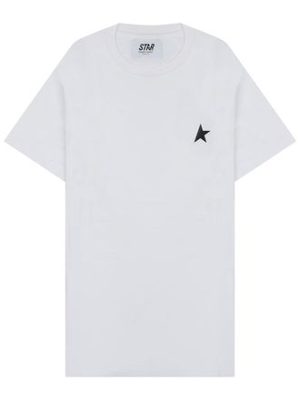 Golden Goose Neutral Star Emblem Relaxed Cotton T-Shirt