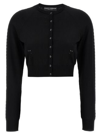 Dolce & Gabbana Black Viscose Womens Cardigan