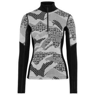 Kari Traa Olea Half Zip Merinounterw&auml;sche f&uuml;r Damen | grau
