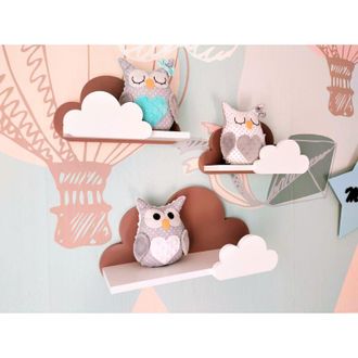 OEM Estantes Nube Juego De 3 Moli-galaxy - Chocolate Caliente